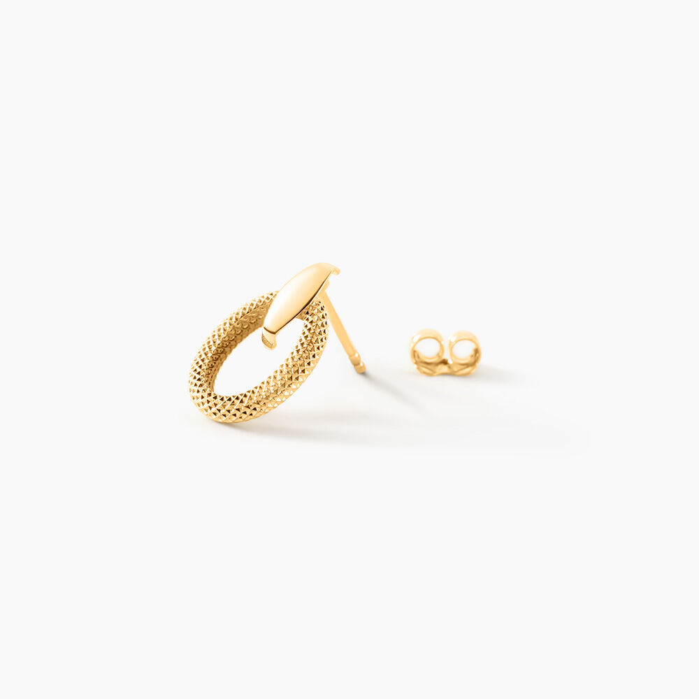 Boucles D'Oreilles Puces Iveline Or Jaune - Puces Femme | Marc Orian