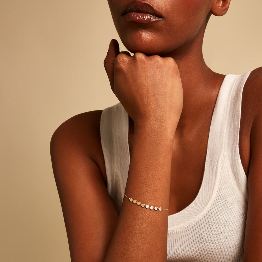 Bracelet Dagmar Or Jaune Oxyde De Zirconium - Bracelets cha&icirc;nes Femme | Marc Orian