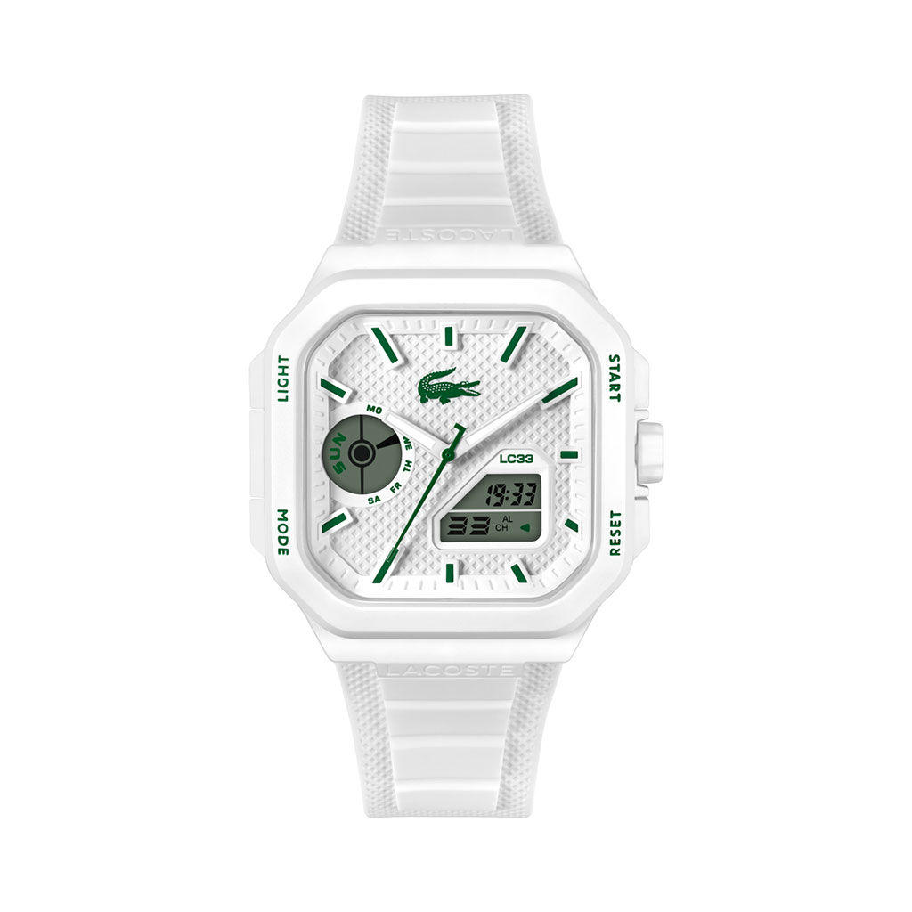 Montre Lacoste Lc33 Square Blanc - Montres &eacute;tanches Homme | Marc Orian