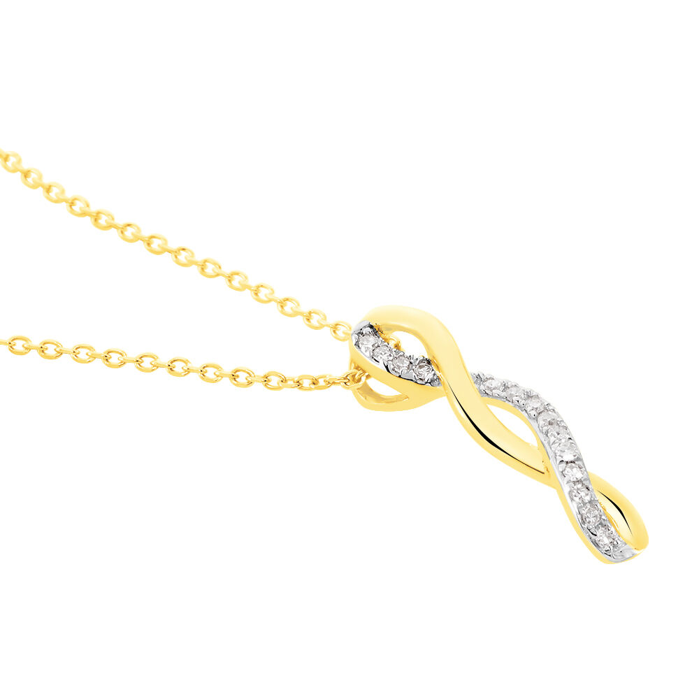 Collier Nucia Or Jaune Diamant - Colliers avec pierres Femme | Marc Orian