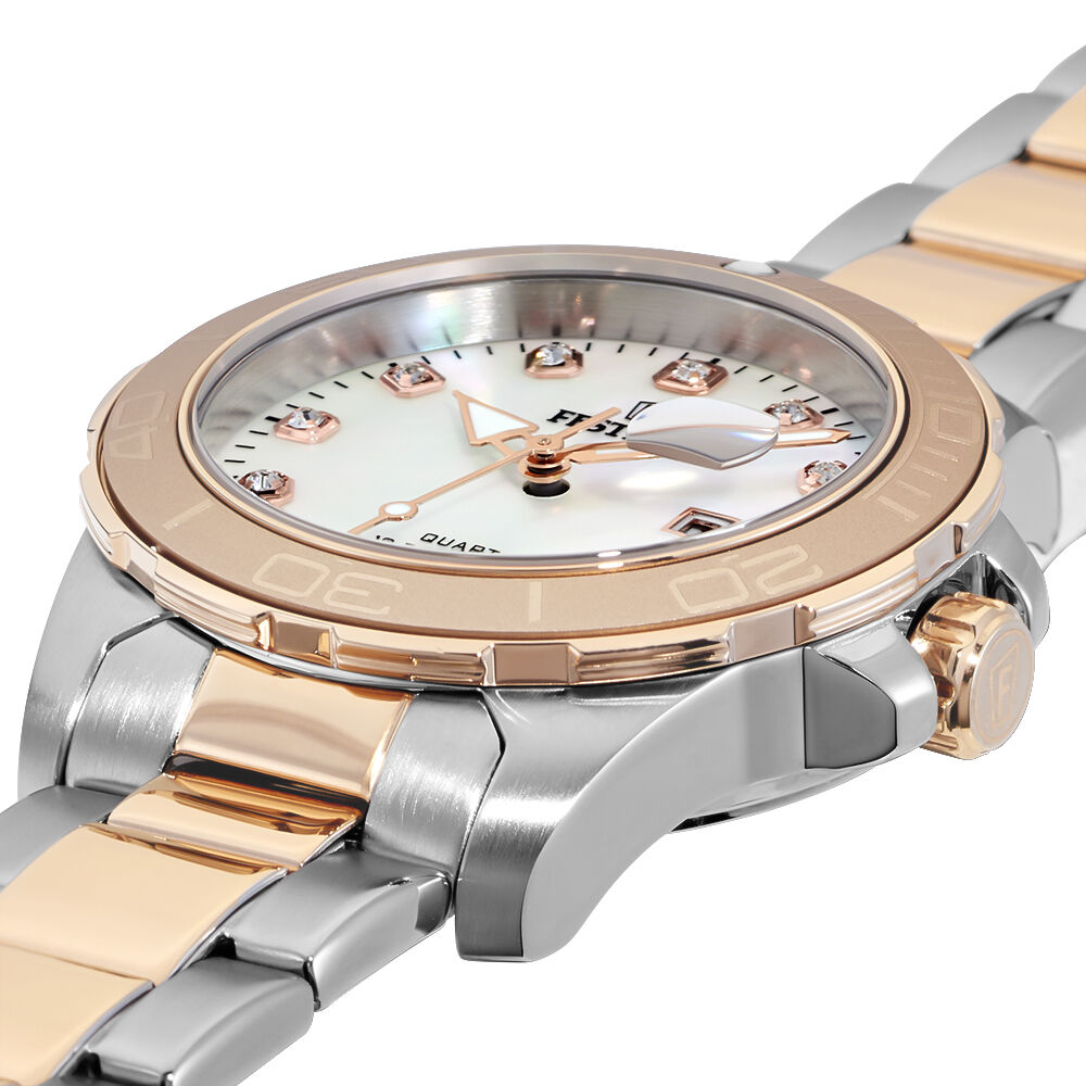 Montre Boyfriend Nacre Blanche - Montres étanches Femme | Marc Orian