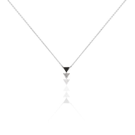 Collier Chleo Argent Blanc Oxyde De Zirconium - Colliers avec pierres Femme | Marc Orian