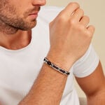 Bracelet Jourdan Wild Acier Blanc Et Bleu - Bracelets cha&icirc;nes Homme | Marc Orian