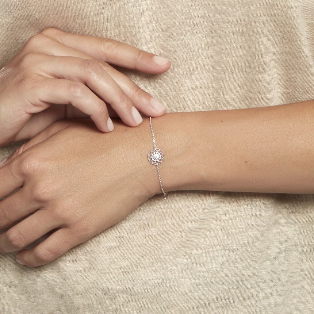 Bracelet Cassandria Argent Blanc Oxyde De Zirconium - Bracelets chaînes Femme | Marc Orian