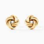 Boucles D'oreilles Puces Ilhame Nid Or Jaune - Puces Femme | Marc Orian