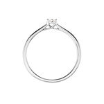 Bague Solitaire Athena Or Blanc Diamant - Parures de mariage Femme | Marc Orian