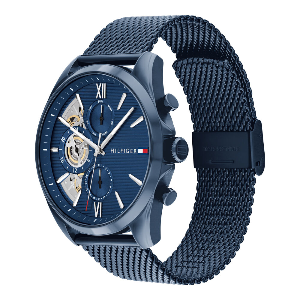 Montre Tommy Hilfiger Baker Bleu - Fête des pères Homme | Marc Orian