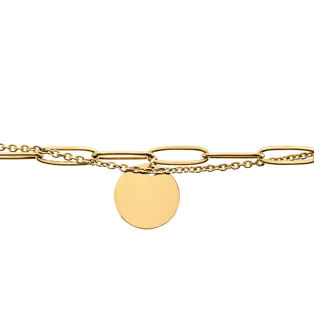 Bracelet Gili Acier Jaune - Bracelets Medailles Femme | Marc Orian