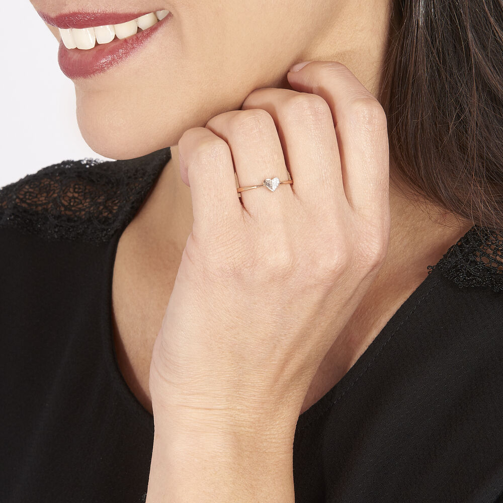 Bague Emilia Or Rose Diamant - Bagues pierres pr&eacute;cieuses Femme | Marc Orian