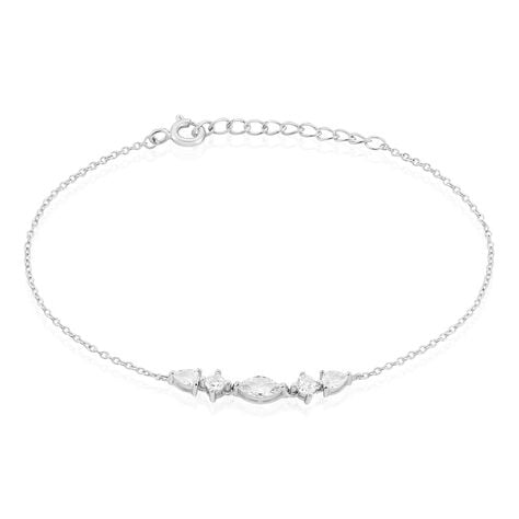 Bracelet Mascaret Argent Blanc Oxyde De Zirconium - Bracelets chaînes Femme | Marc Orian