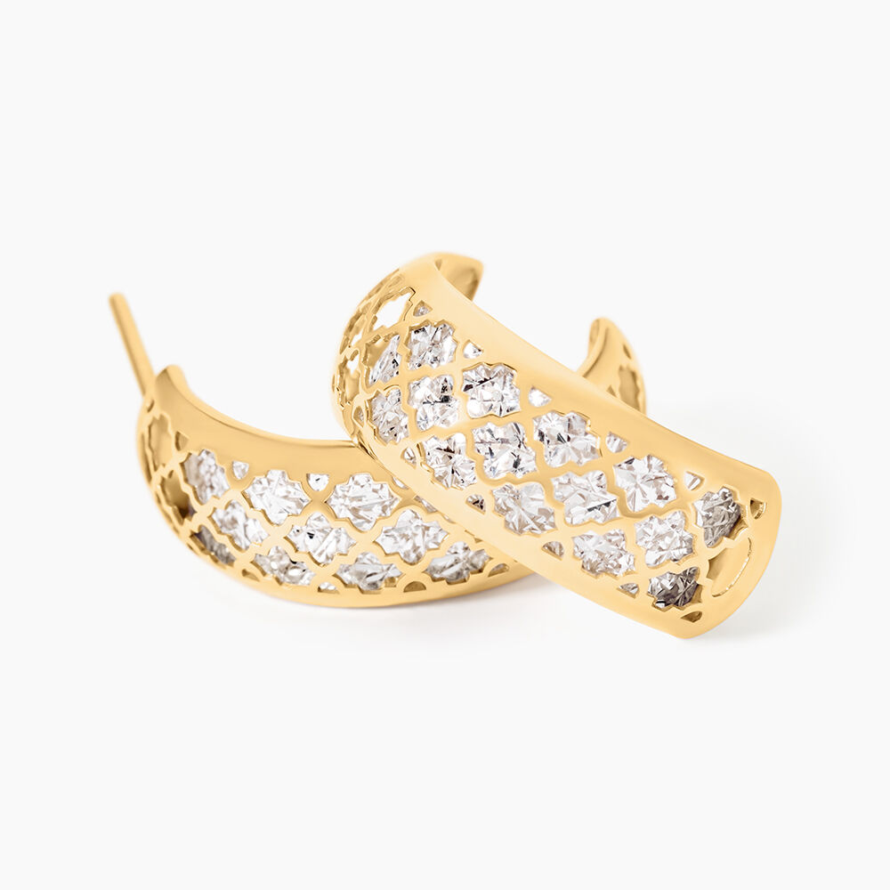 Boucles D'Oreilles Puces Adonijah Or Bicolore - Puces Femme | Marc Orian