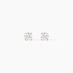 Boucles D'oreilles Puces Or Jaune Diamants Synthetique - Boucles d'oreilles mariage Femme | Marc Orian