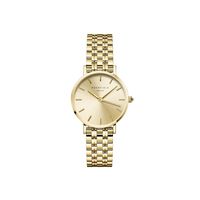 cadran doré fond champagne bracelet acier doré