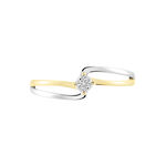 Bague Pika Or Bicolore Diamant - Solitaires Femme | Marc Orian