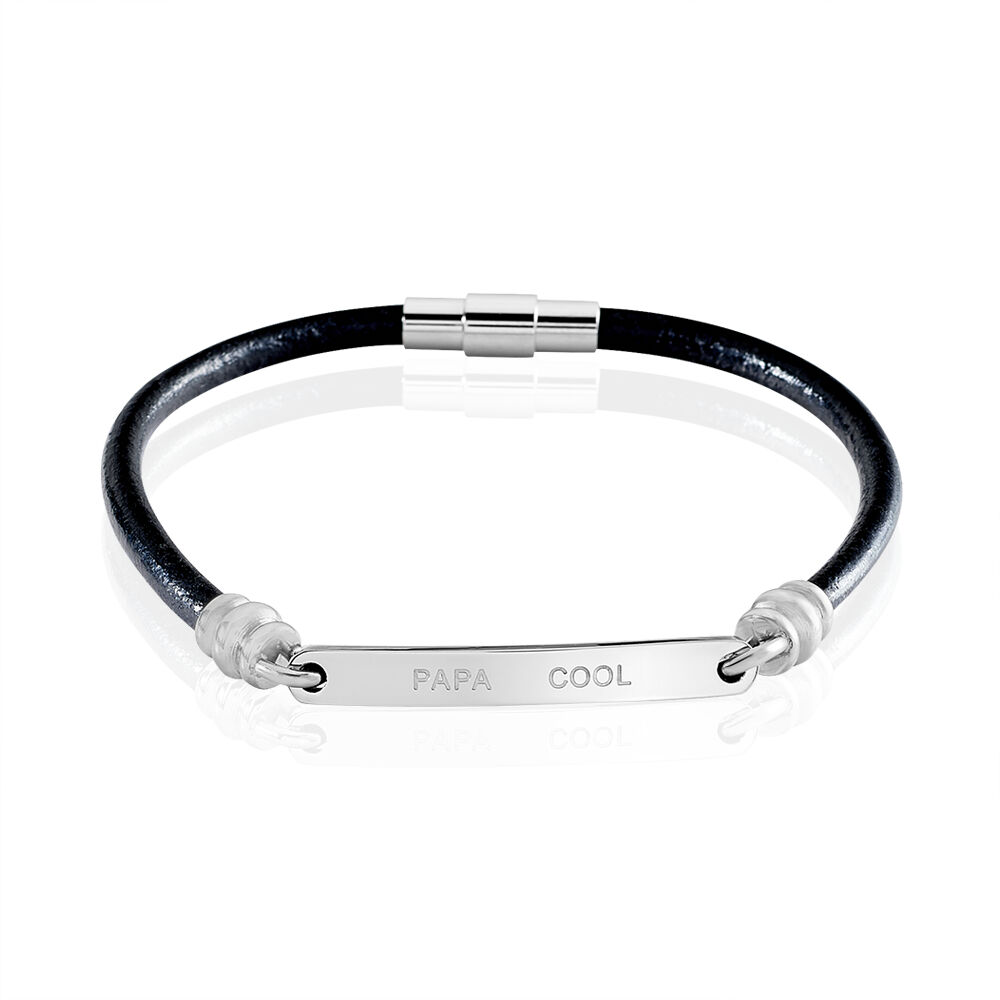 Bracelet Acier Blanc Gaspard - Bracelets cuir Homme | Marc Orian