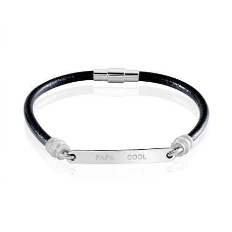 Bracelet Acier Blanc Gaspard - Bracelets cuir Homme | Marc Orian