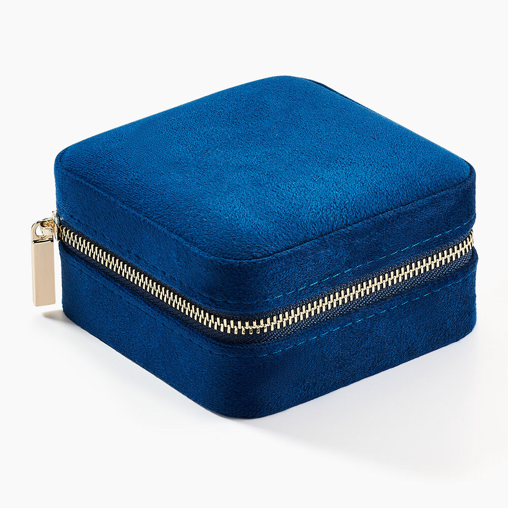 Boite &agrave; Bijou Tissu Bleu - Id&eacute;es cadeaux Famille | Marc Orian