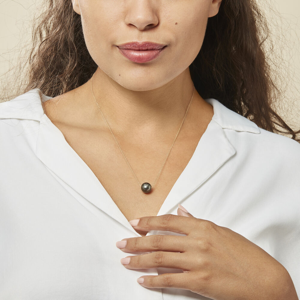 Collier Sissy Or Jaune Perle De Culture De Tahiti - Colliers avec pierres Femme | Marc Orian