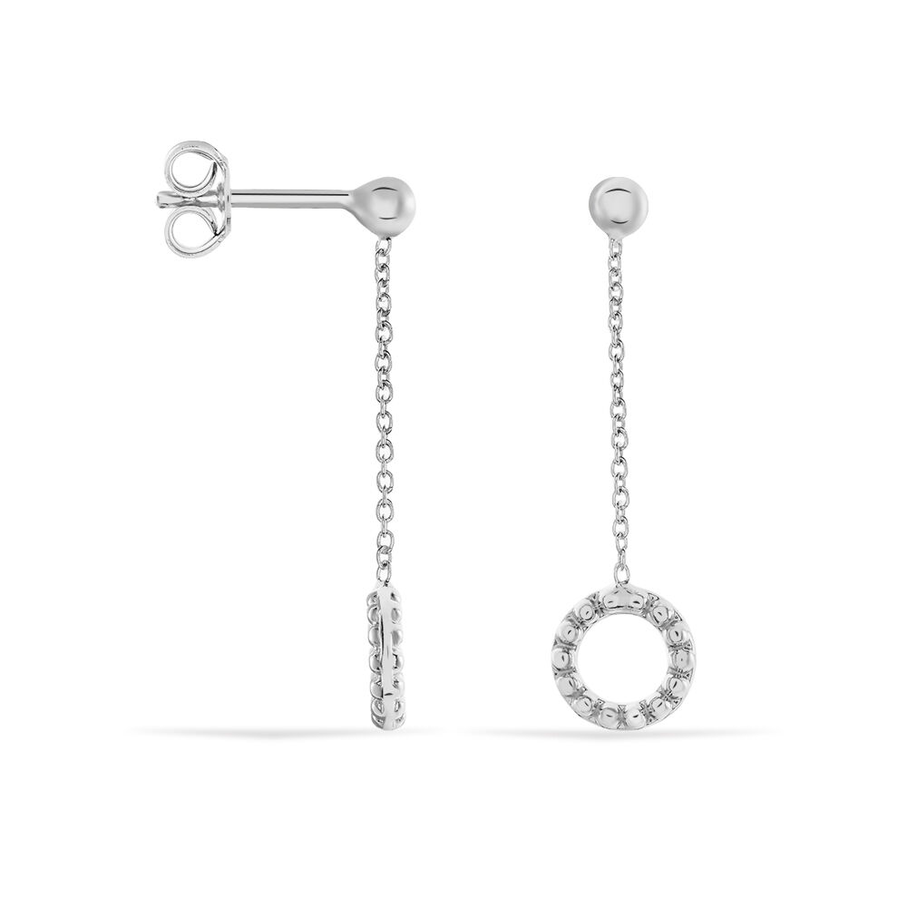 Boucles D'oreilles Pendantes Peytone Argent Blanc - Pendantes Femme | Marc Orian