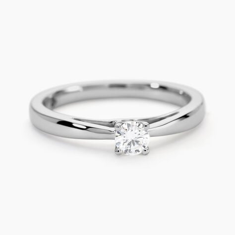 Bague Solitaire Iris Or Blanc Diamant - Solitaires Femme | Marc Orian