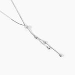 Collier Linda Argent Blanc - Colliers fantaisie Femme | Marc Orian