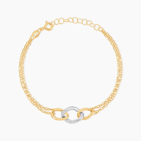 Bracelet Or Bicolore Quintilius - Bracelets cha&icirc;nes Femme | Marc Orian