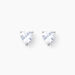 Boucles D'oreilles Puces Kelvyn Argent Blanc Oxyde De Zirconium - Puces Femme | Marc Orian