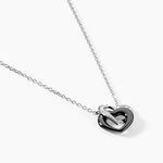 Collier Lovea Argent Blanc C&eacute;ramique Et Oxyde De Zirconium - Colliers avec pierres Femme | Marc Orian