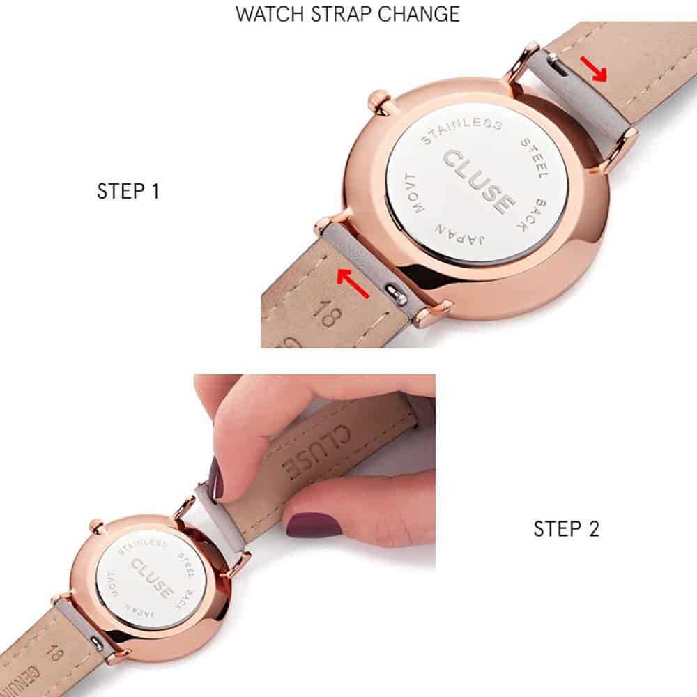 Bracelet De Montre Cluse Minuit Cuir - Bracelets de montre Femme | Marc Orian