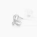 Boucles D'oreilles Puces Volute Or Blanc Diamant - Puces Femme | Marc Orian
