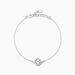 Bracelet Argent Blanc Justina Oxyde De Zirconium - Bracelets chaînes Femme | Marc Orian