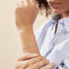 Bracelet Argent Blanc Wandis - Bracelets chaînes Femme | Marc Orian