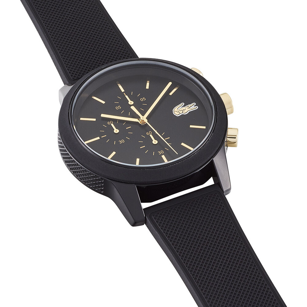 Montre lacoste noir et hot sale or