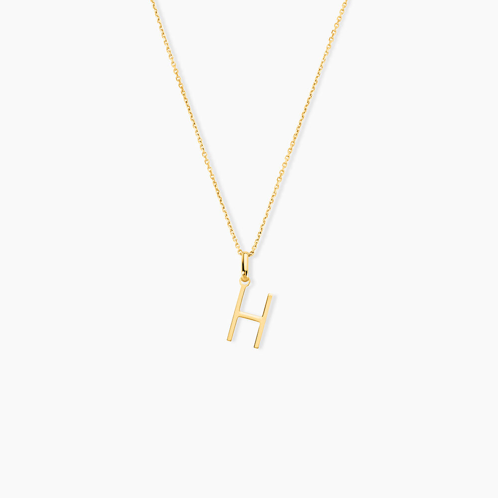 Pendentif Ionia Lettre Or Jaune - Pendentifs Famille | Marc Orian