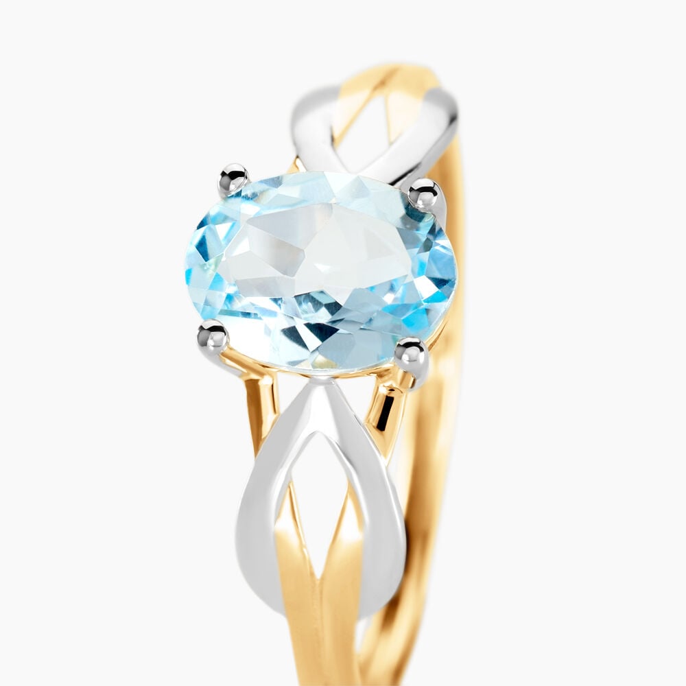 Bague Bonnie Or Bicolore Topaze - Bagues pierres fines Femme | Marc Orian