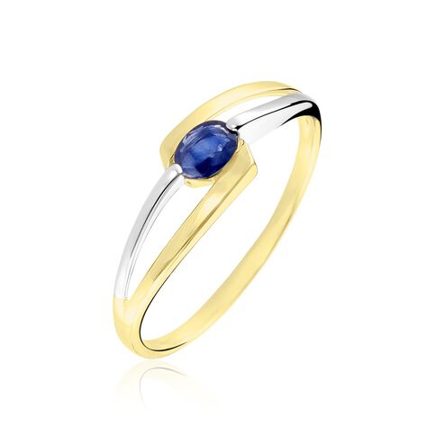 Bague Sylvene Or Bicolore Saphir - Bagues Solitaire Femme | Marc Orian