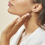 Boucles D'oreilles Puces Farouk Cercle Or Bicolore - Puces Femme | Marc Orian