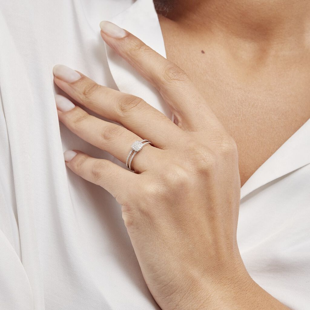 Bague Aude Or Blanc Diamant - Bagues Femme | Marc Orian