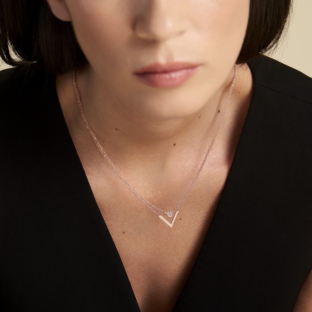 Collier Veroniica Argent Rose - Colliers ete Femme | Marc Orian