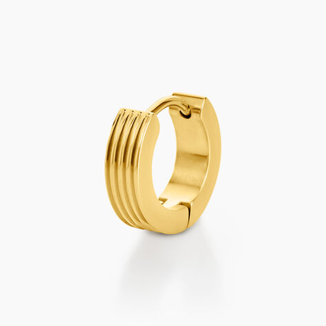 Créole Unitaire Kojo Acier Doré - Piercings d'oreilles Homme | Marc Orian