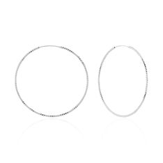 Créoles Argent Blanc Agathe - Boucles d'oreilles Créoles Femme | Marc Orian
