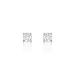 Boucles D'oreilles Puces Kate Or Blanc Diamant - Boucles d'oreilles mariage Femme | Marc Orian