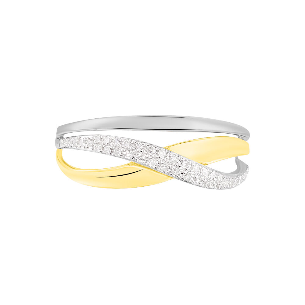 Bague Nene Or Bicolore Diamant - Bagues pierres précieuses Femme | Marc Orian