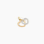 Pendentif Hedda Coeurs Ciseles Or Bicolore - Pendentifs Femme | Marc Orian