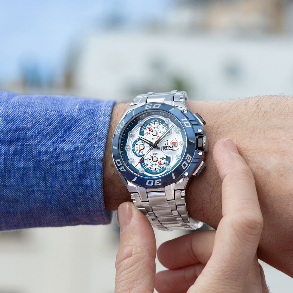 Montre Festina Chrono Bike 6 Blanc - Montres &eacute;tanches Homme | Marc Orian