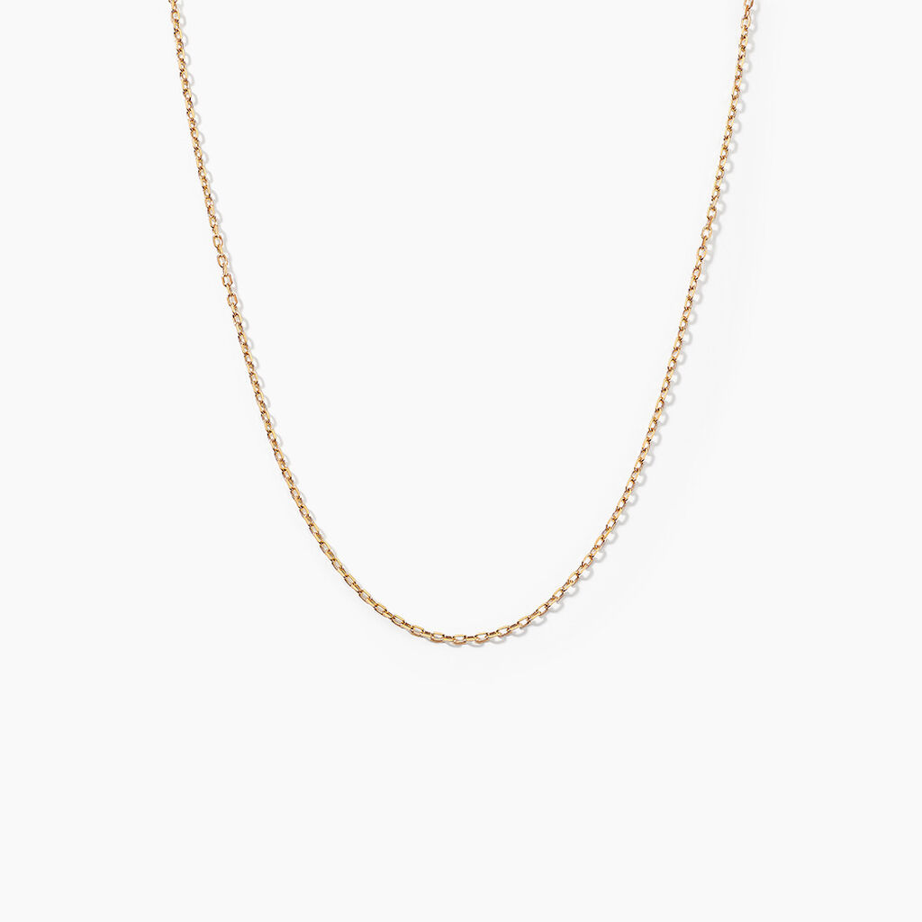 Cha&icirc;ne Igoa Maille For&ccedil;at Diamantee Or Jaune - Chaines Famille | Marc Orian