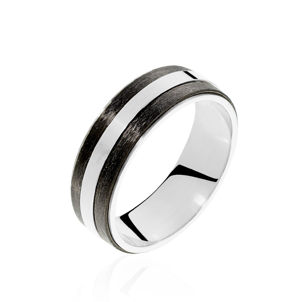 Alliance Nathaell Ruban Plat Palladium Blanc -  Famille | Marc Orian