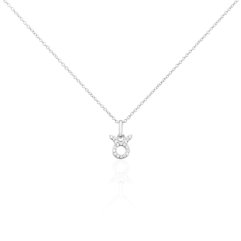 Collier Astra Argent Blanc Oxyde De Zirconium - Colliers avec pierres Femme | Marc Orian