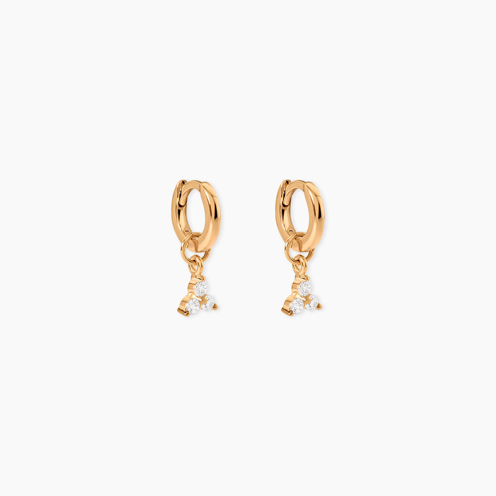 Cr&eacute;oles Annik Plaqu&eacute; Or Jaune Oxyde De Zirconium - Cr&eacute;oles Femme | Marc Orian