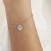 Bracelet Argent Blanc Ilie - Bracelets Medailles Femme | Marc Orian